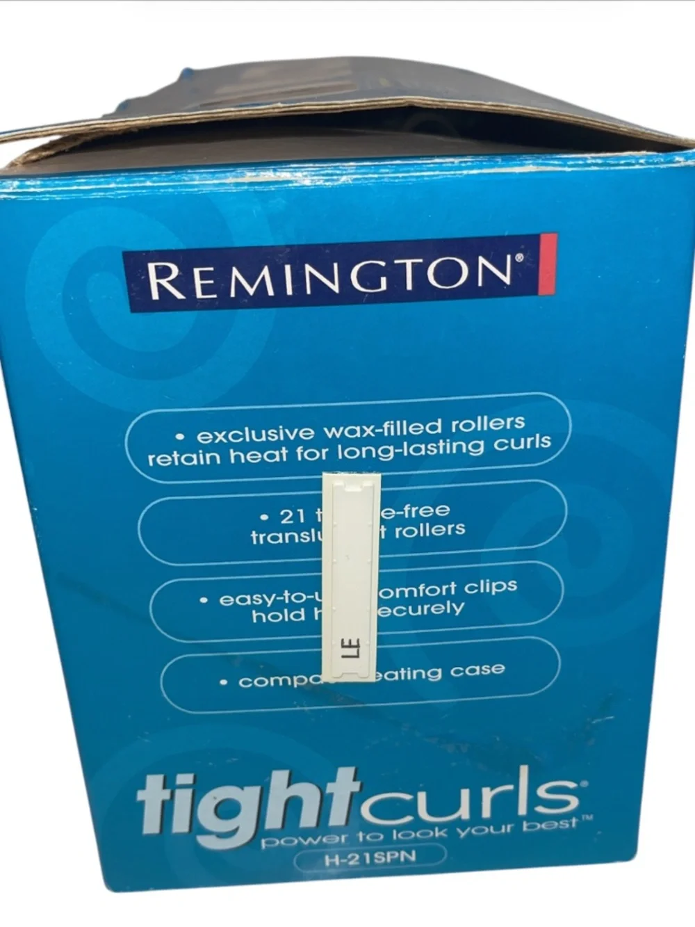 Remington Tight Curls 21 Slim Wax Core Hot Rollers & Clips H21SPN Pageant Cheer